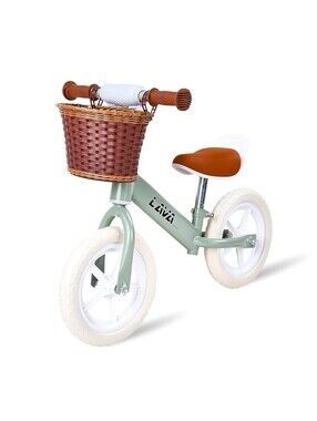 Lava Balance Bike Green With Basket NIB Kids Bike 3+ Years